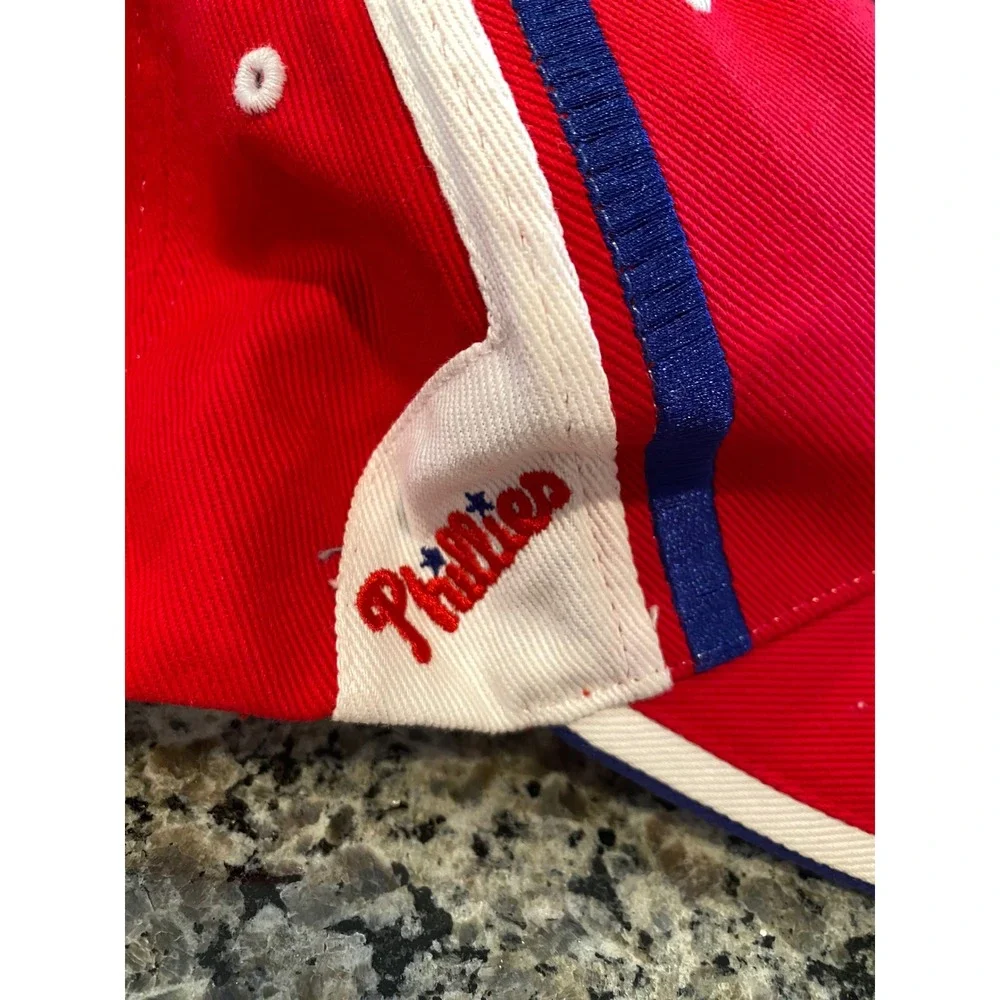 Philadelphia Phillies MLB Baseball Hat Red Blue White Adjustable Cotton Cap‎